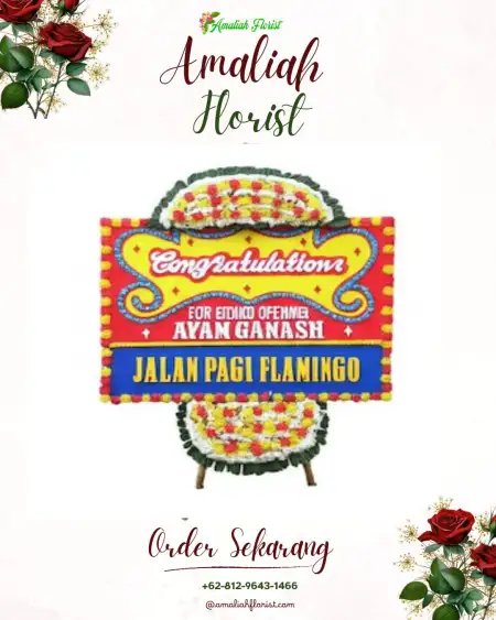 Sewa Papan Bunga Pontolo